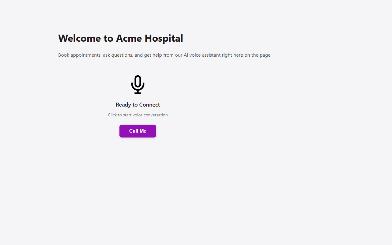 Inline widget rendered inside a page section